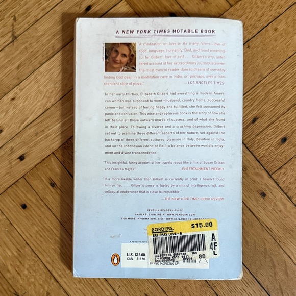 Eat Pray Love Book by Elizabeth Gilbert - Picture 2 of 2